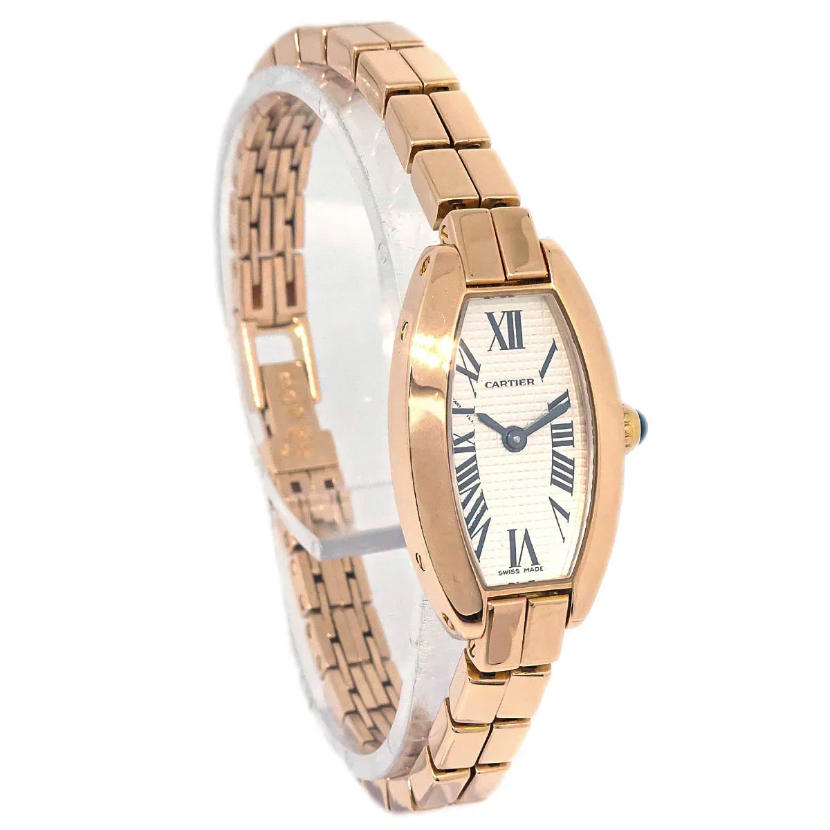 Cartier Mini Tonneau Lanieres Ref.2592 Quartz Watch 18KPG - Image 2
