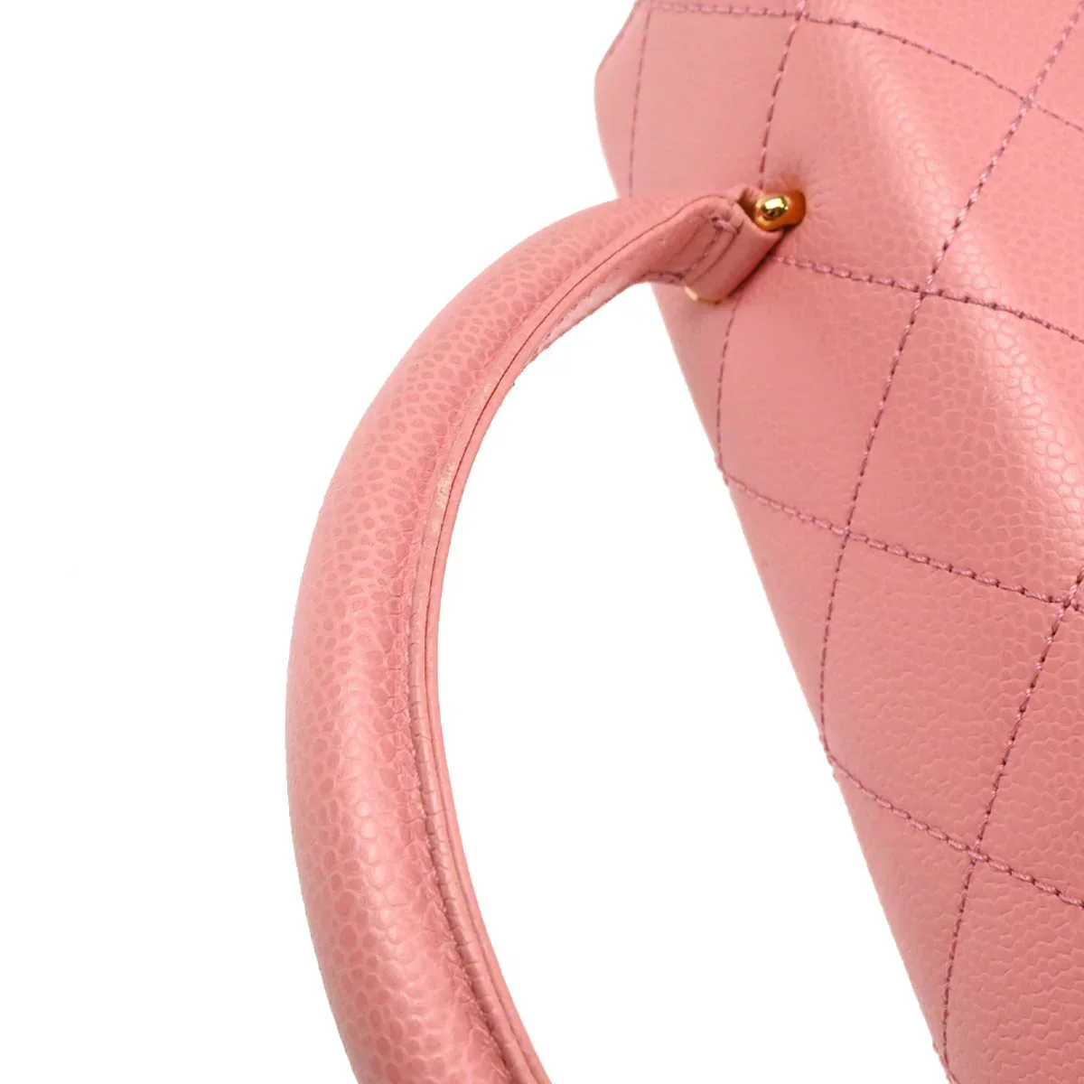 Chanel 2004-2005 Pink Caviar Kelly Handbag - Image 7