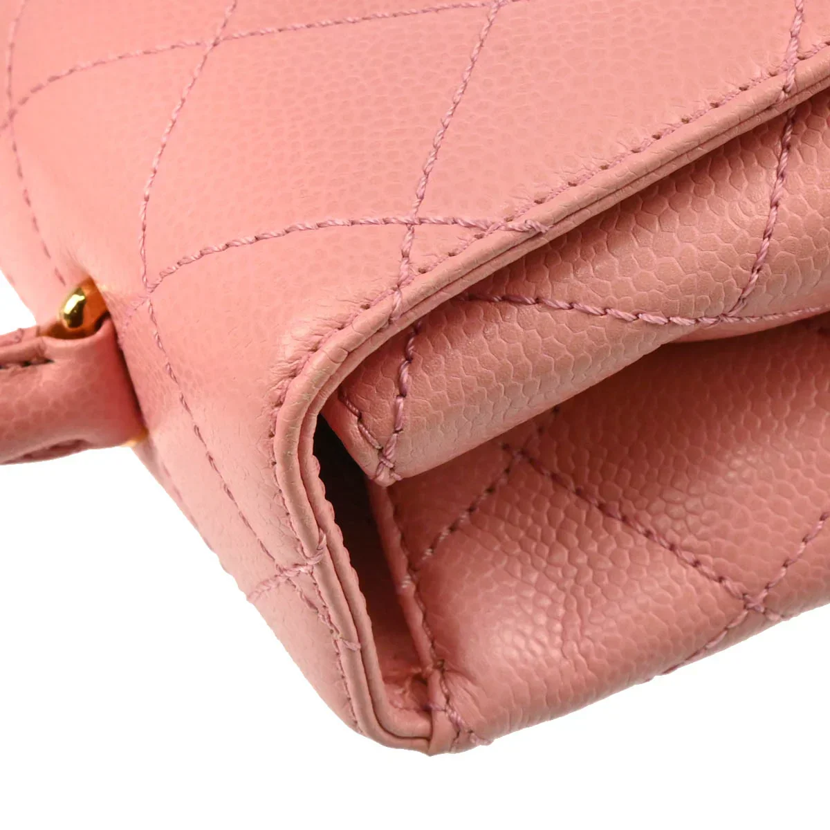 Chanel 2004-2005 Pink Caviar Kelly Handbag - Image 8