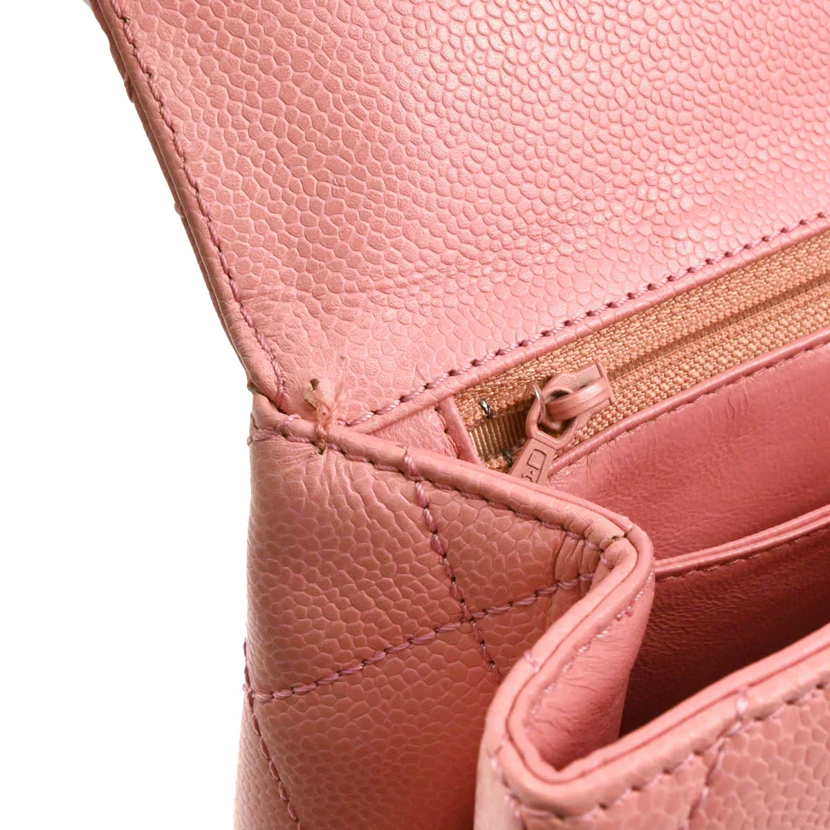 Chanel 2004-2005 Pink Caviar Kelly Handbag - Image 9