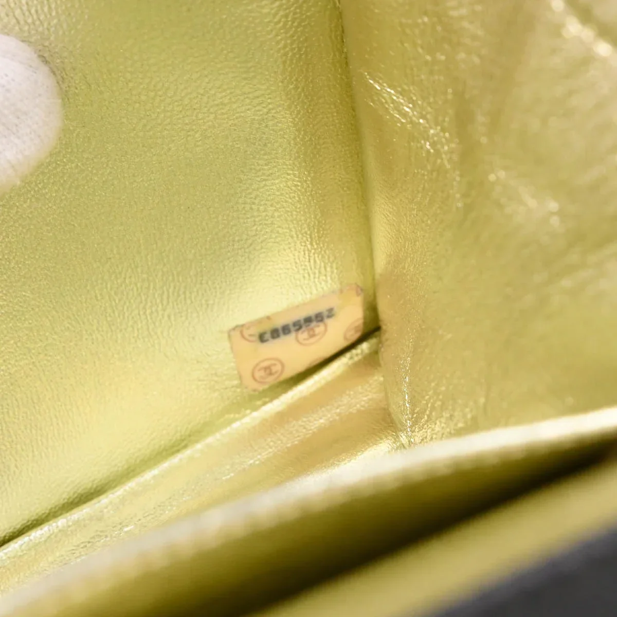 Chanel 1991-1994 Gray Satin Straight Flap Shoulder Bag - Image 11