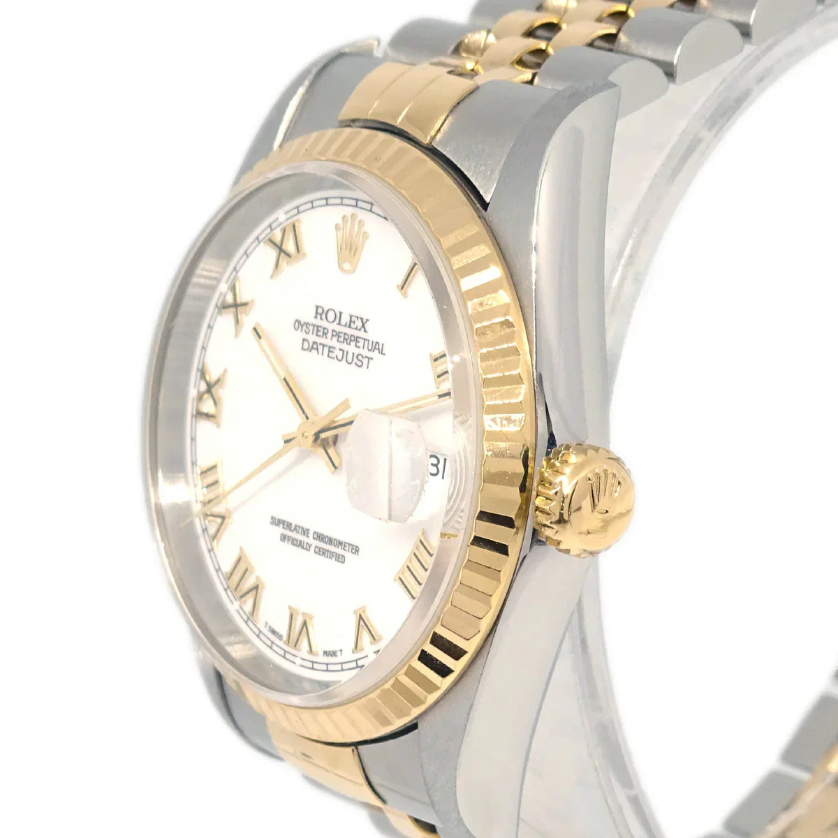 Rolex Oyster Perpetual Datejust Ref.16233 36mm Self-winding Watch 18KYG - Image 3