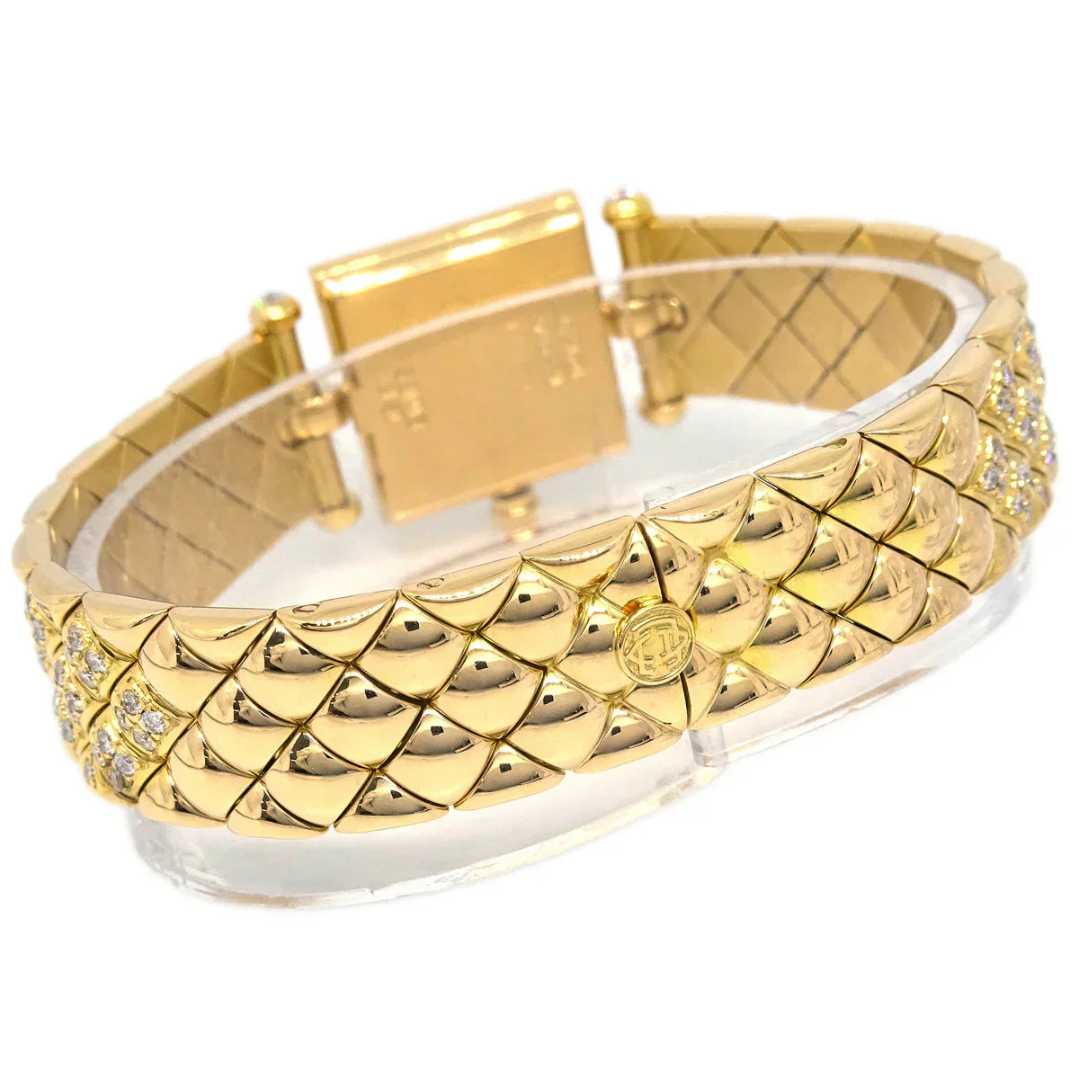 Van Cleef & Arpels Ref.B2HI1 YG Diamond Quartz Watch 18KYG - Image 4