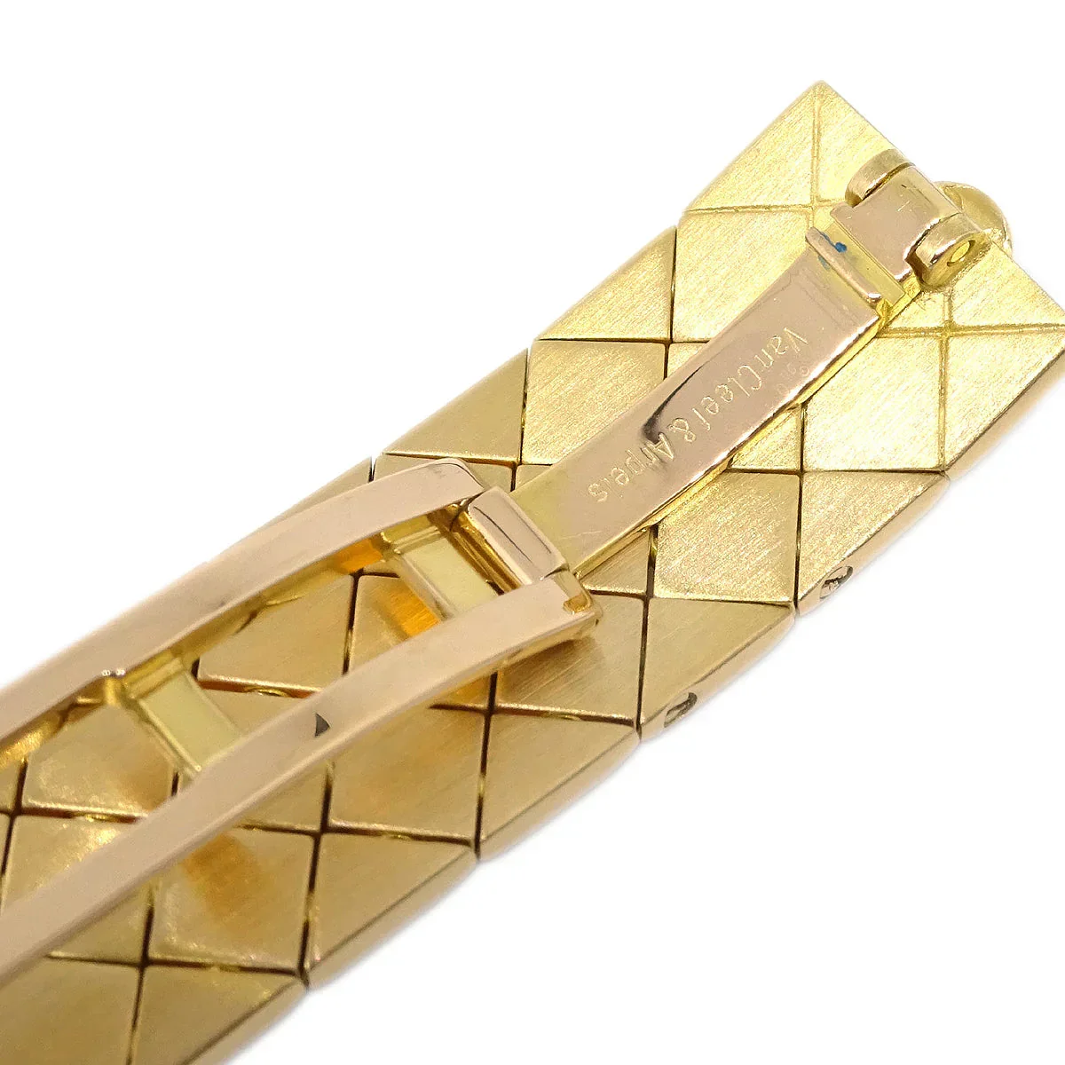Van Cleef & Arpels Ref.B2HI1 YG Diamond Quartz Watch 18KYG - Image 6