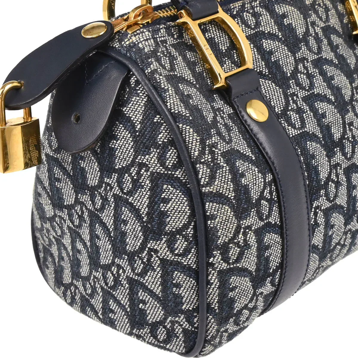 Christian Dior 2001 Navy Trotter Handbag - Image 3