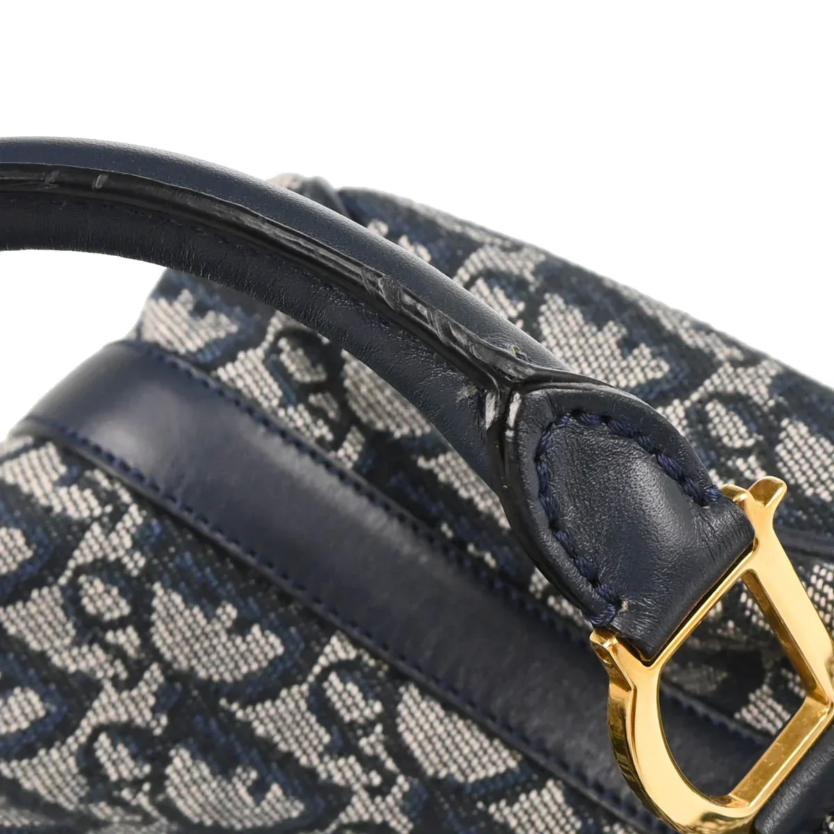 Christian Dior 2001 Navy Trotter Handbag - Image 6