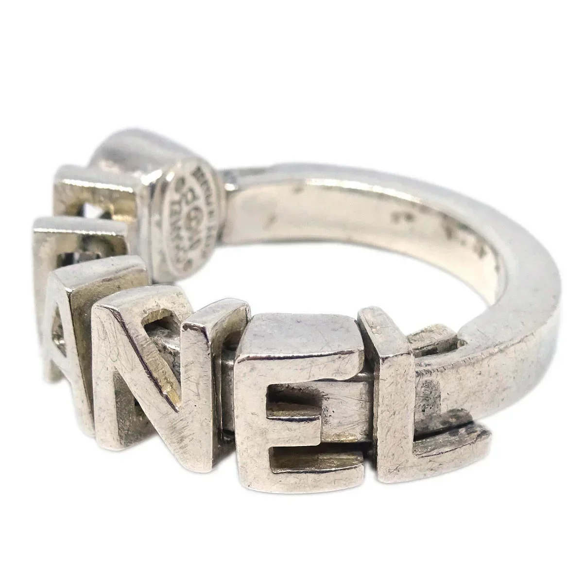 Chanel Ring Silver #50 #10 01P - Image 3