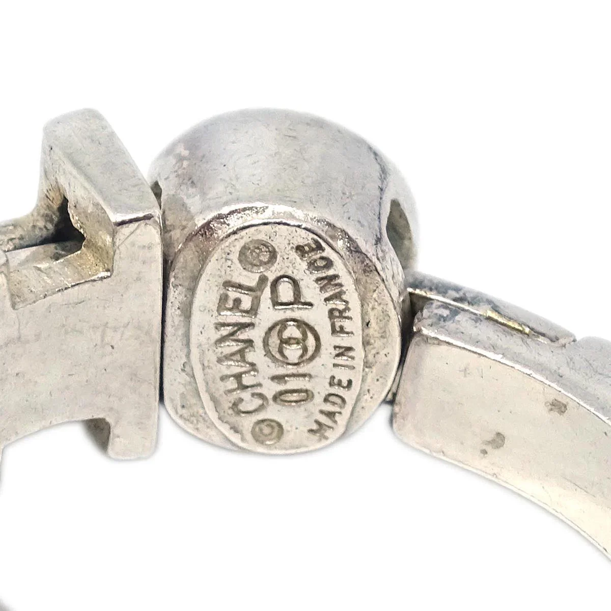 Chanel Ring Silver #50 #10 01P - Image 4