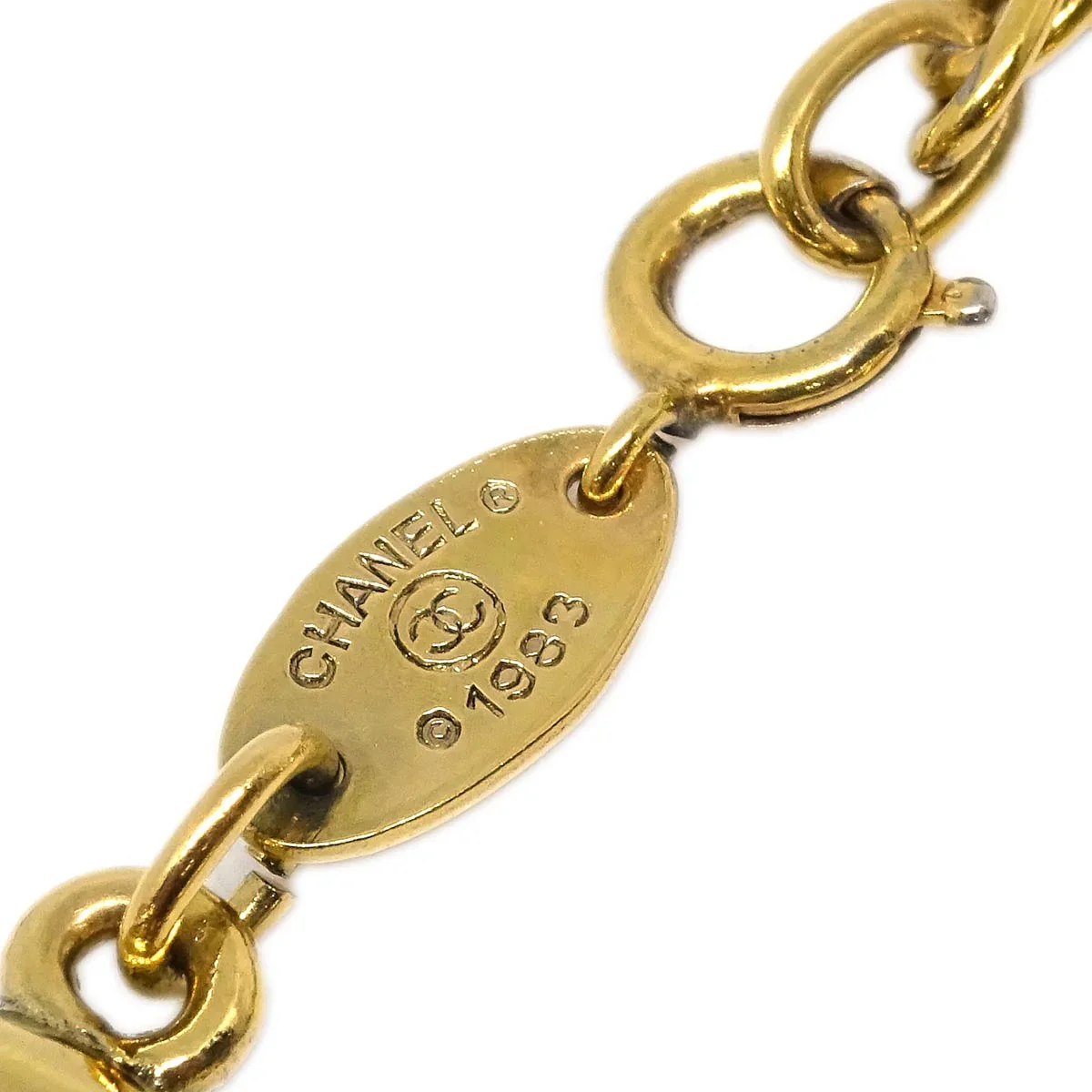 Chanel CC Bracelet Gold 1983 - Image 4