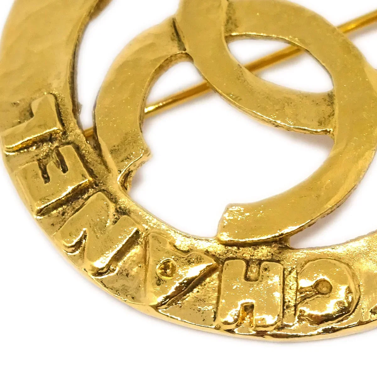 Chanel Medallion Brooch Pin Gold 1246/28 - Image 2
