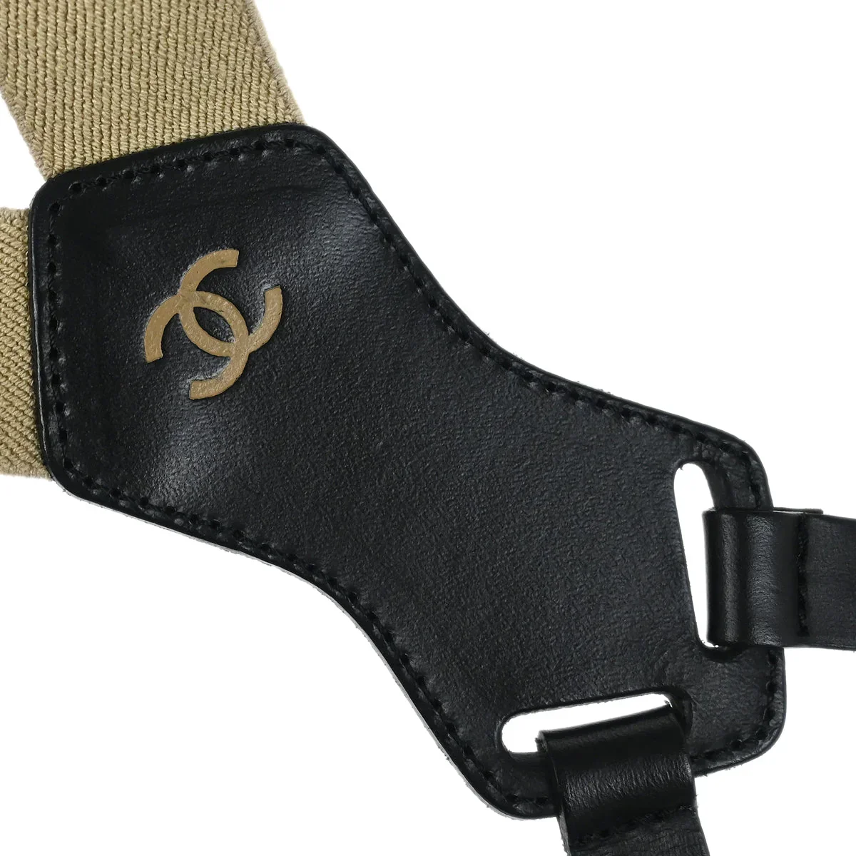 Chanel Suspenders Beige Small Good - Image 3