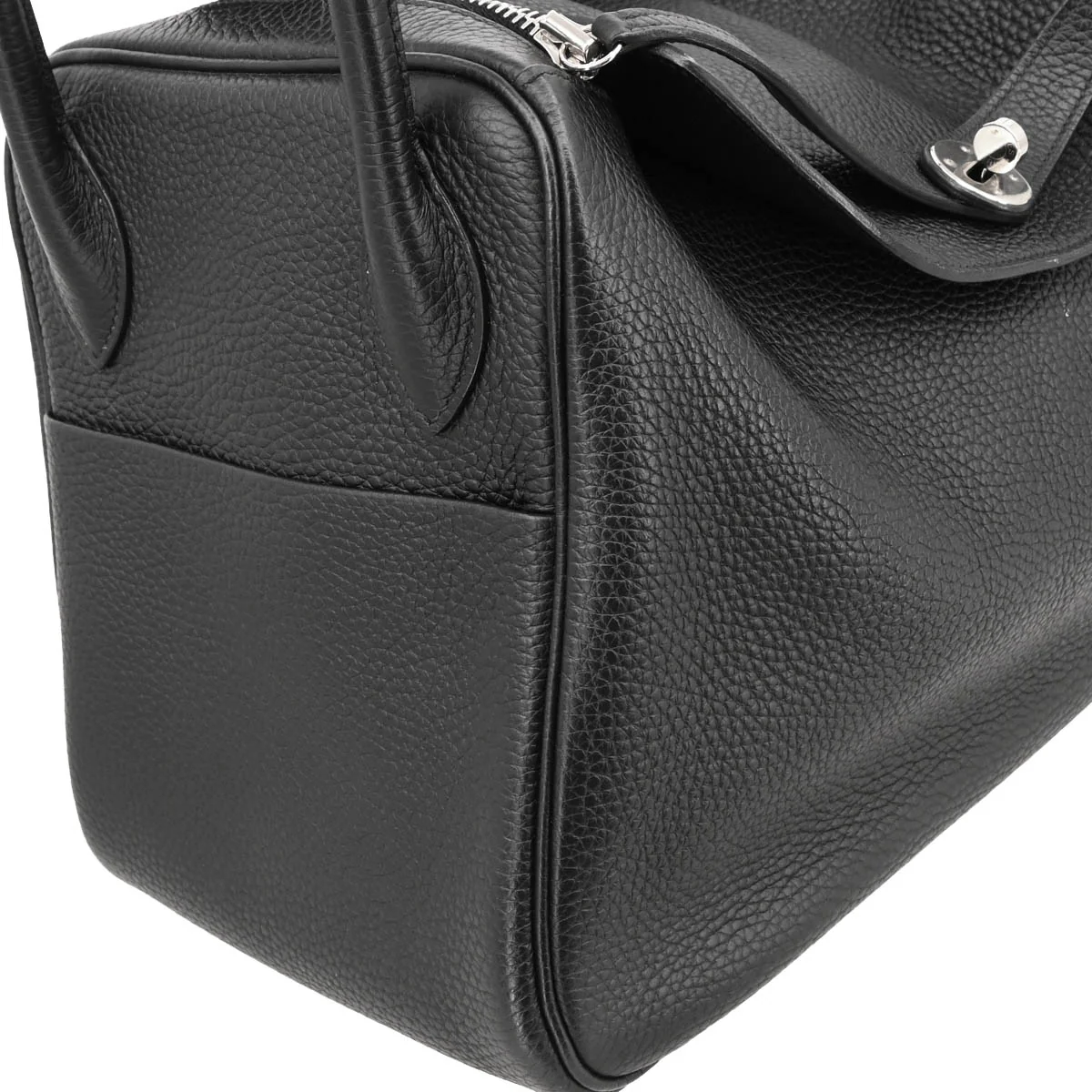 Hermes 2015 Black Taurillon Clemence Lindy 34 Shoulder Bag - Image 3