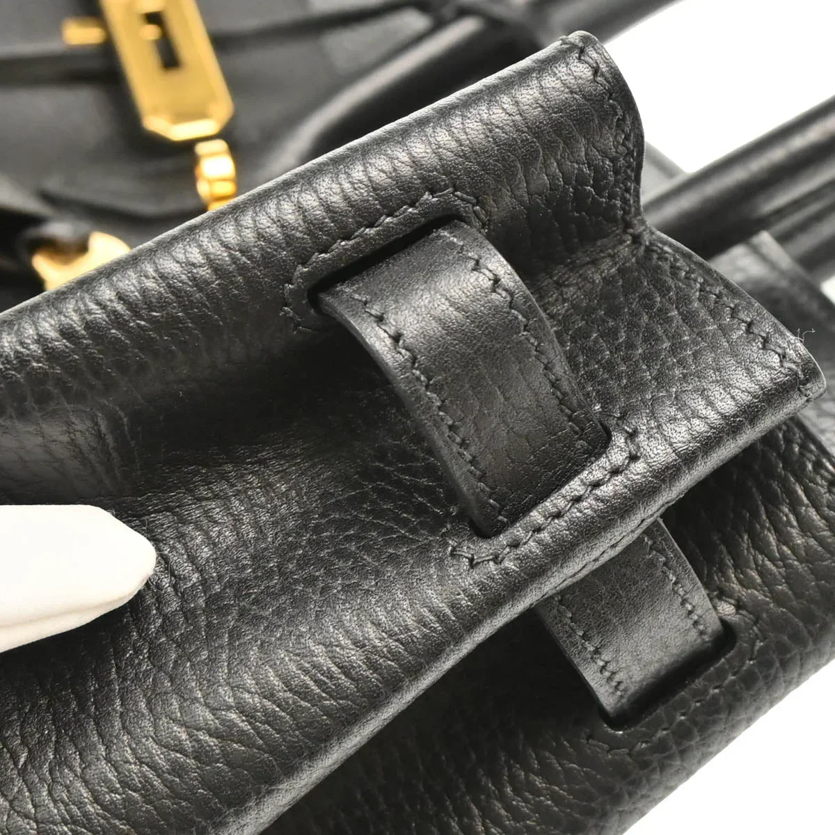 Hermes 2003 Black Ardennes Birkin 30 Handbag - Image 6