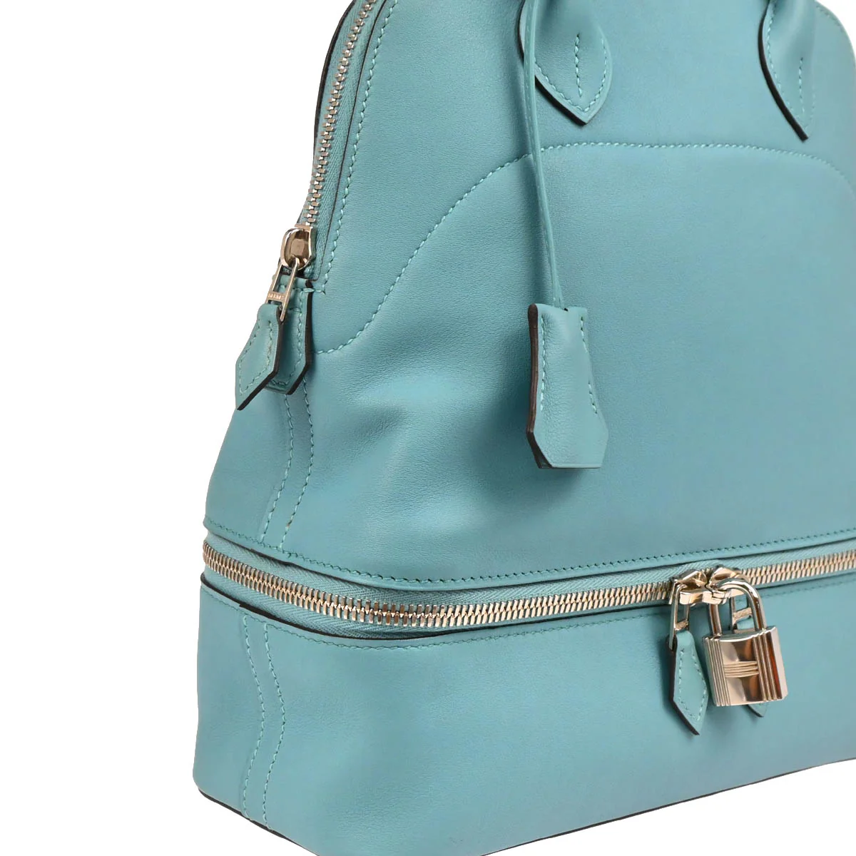 Hermes 2015 Blue Atoll Swift Bolide Secret Handbag - Image 3