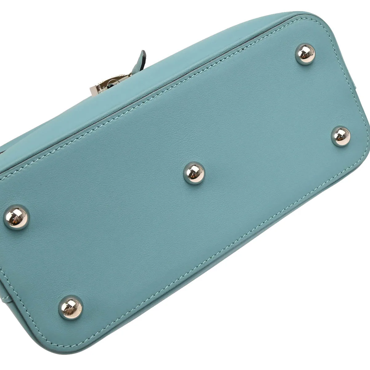 Hermes 2015 Blue Atoll Swift Bolide Secret Handbag - Image 5