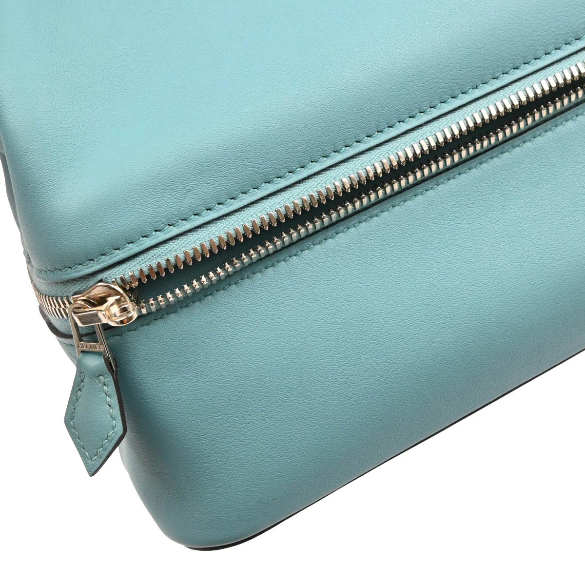 Hermes 2015 Blue Atoll Swift Bolide Secret Handbag - Image 7