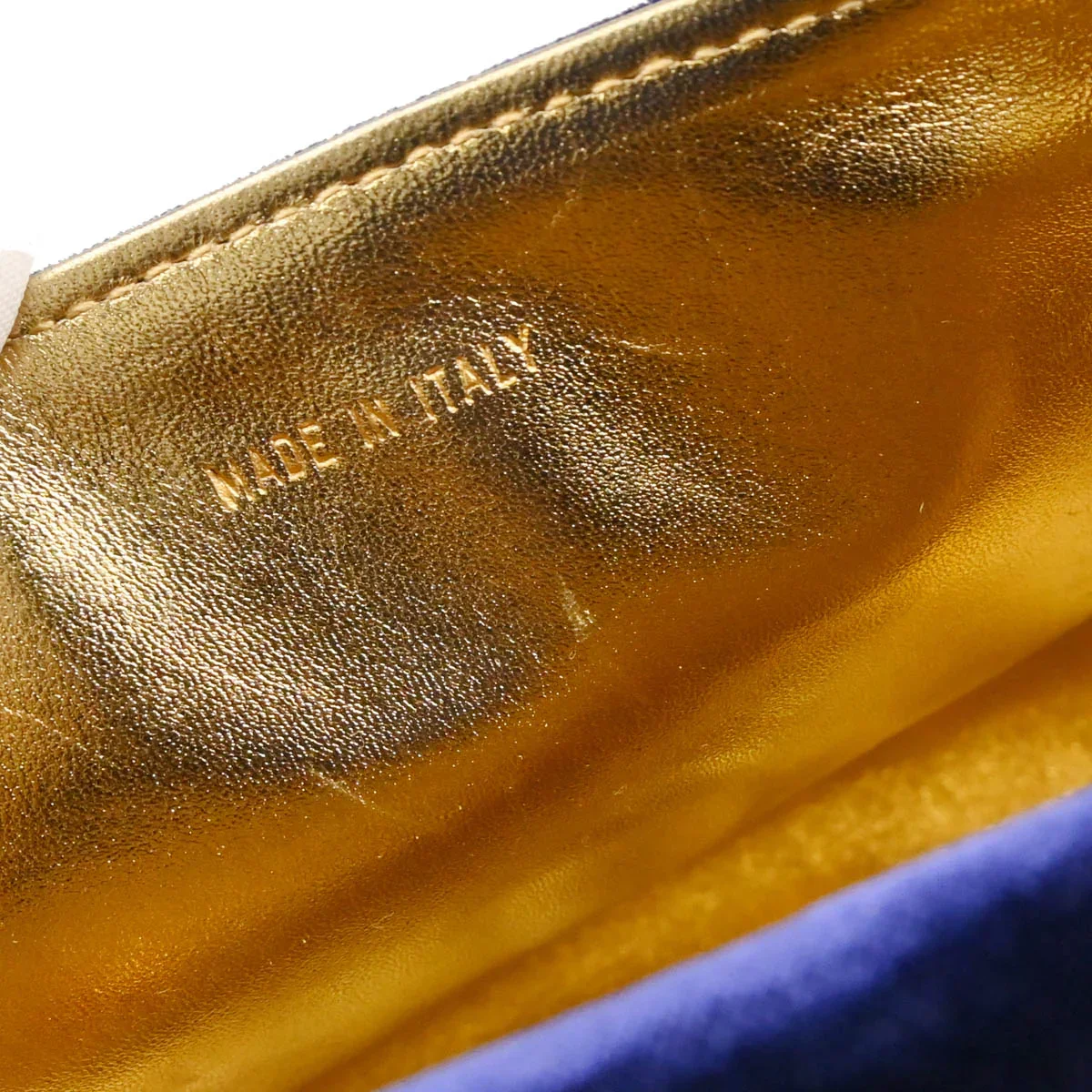 Chanel 1996-1997 Navy Velvet Handbag - Image 10