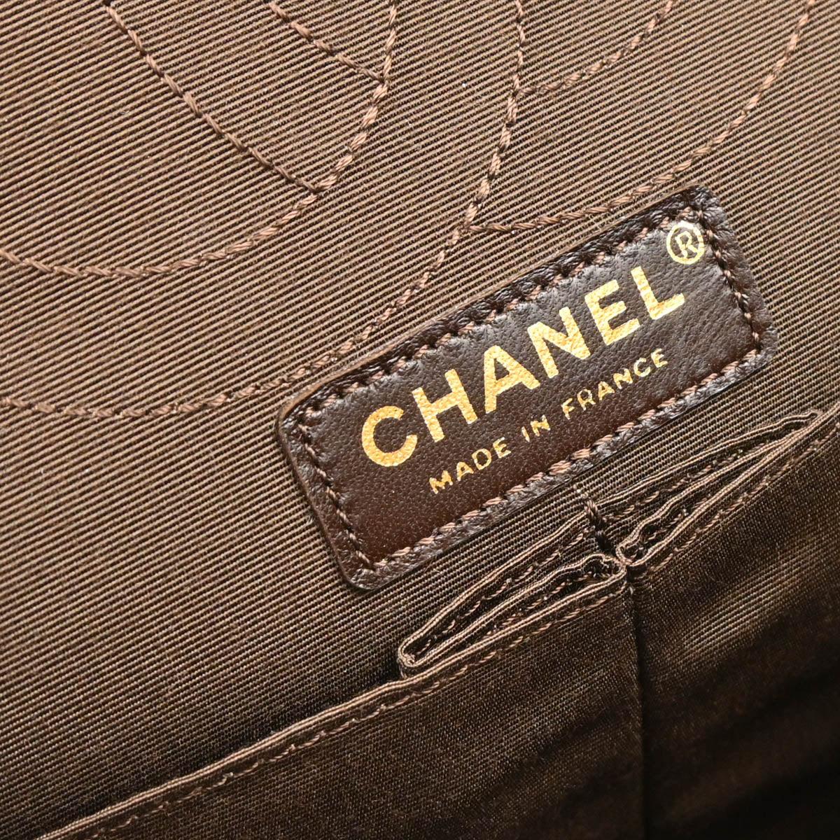 Chanel 2009-2010 Black Lacquer Tweed Mademoiselle Lock Double Flap Shoulder Bag - Image 10