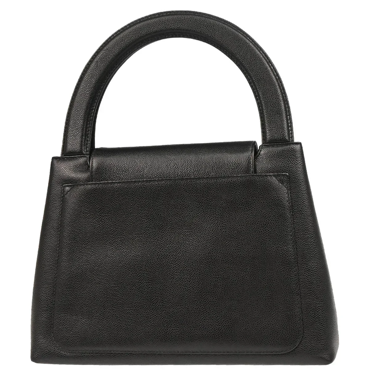 Chanel 1997-1999 Black Caviar Handbag - Image 2