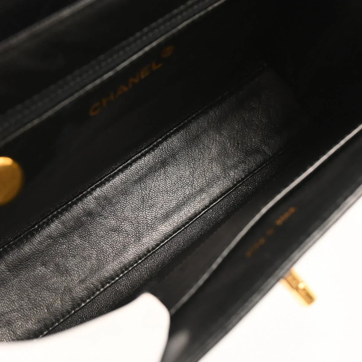 Chanel 1997-1999 Black Caviar Handbag - Image 9