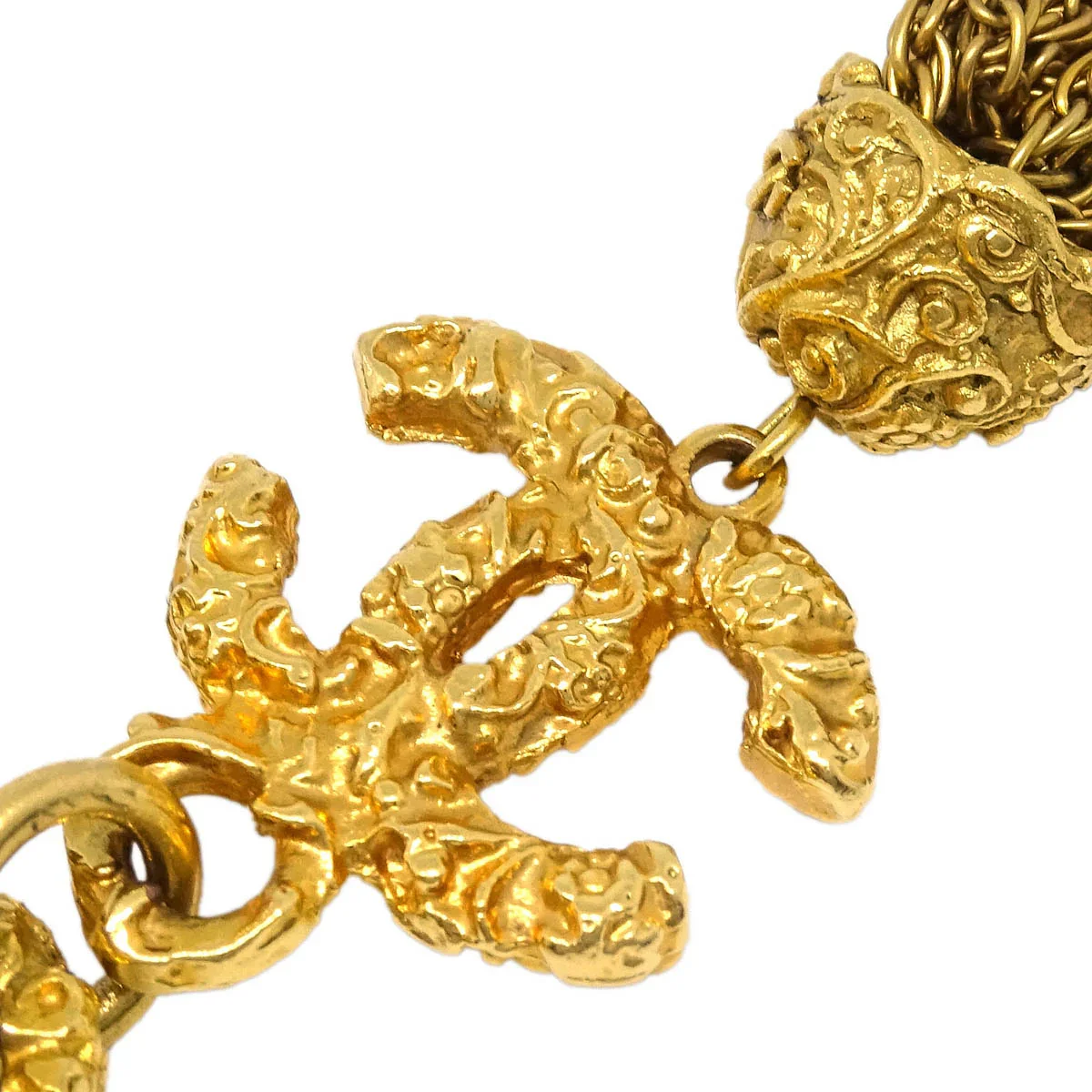 Chanel CC Bracelet Fringe Gold 93A - Image 3
