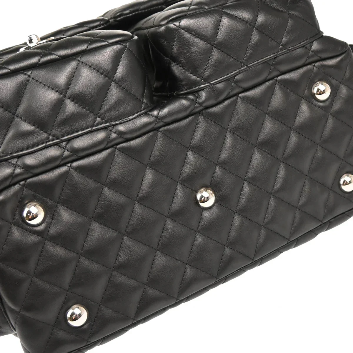 Chanel 2003-2004 Black Calfskin Cambon Ligne Reporter Bag Handbag - Image 5