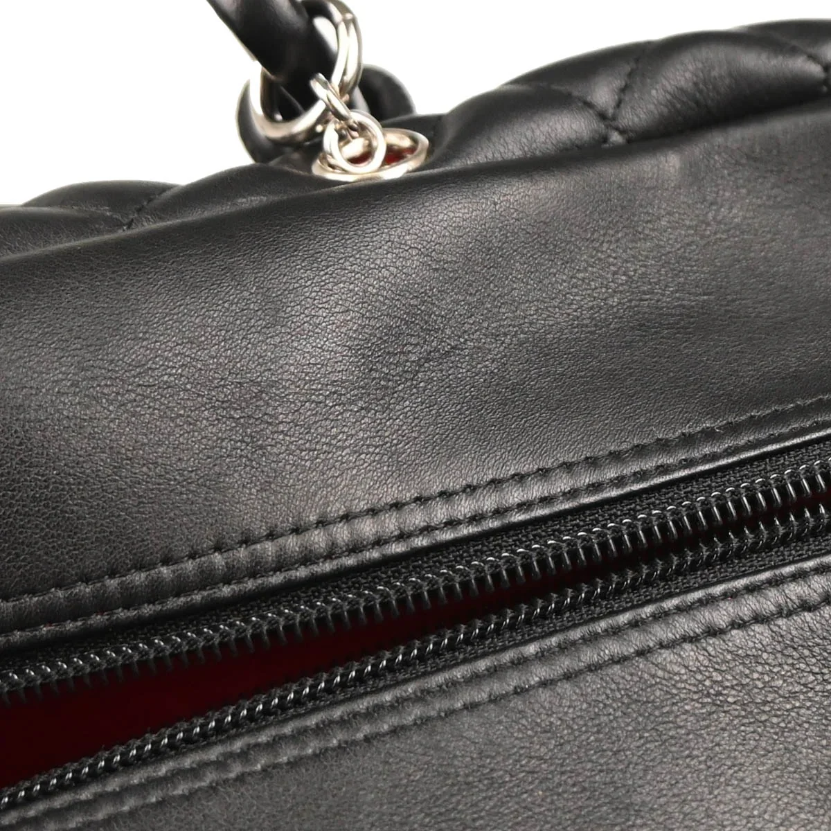 Chanel 2003-2004 Black Calfskin Cambon Ligne Reporter Bag Handbag - Image 7