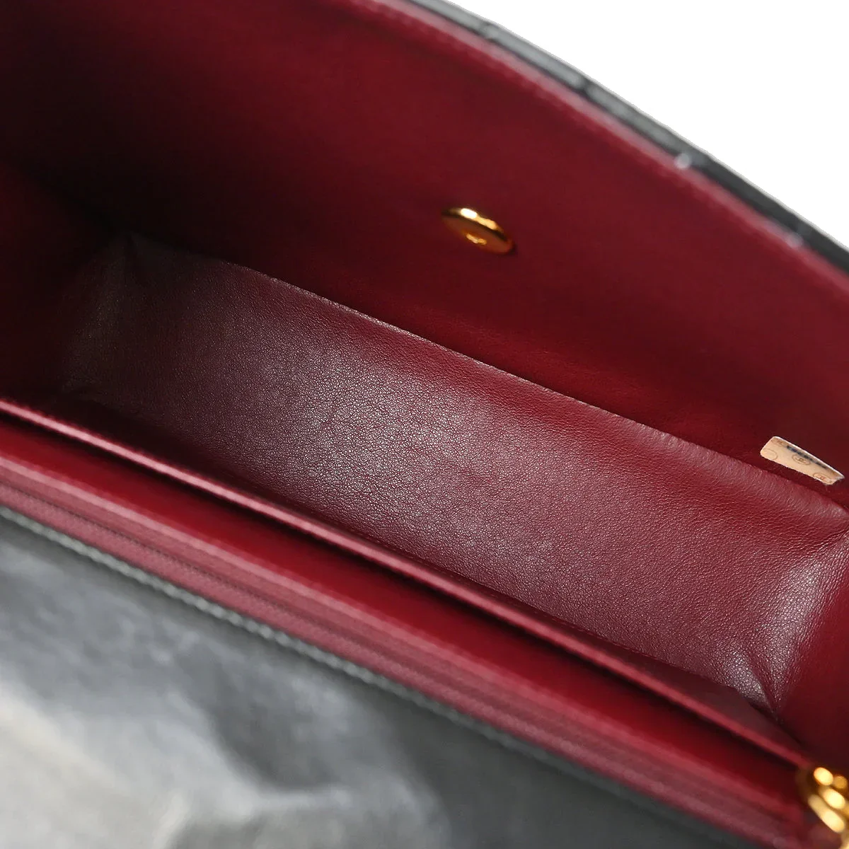 Chanel Black Lambskin Straight Flap Shoulder Bag - Image 7