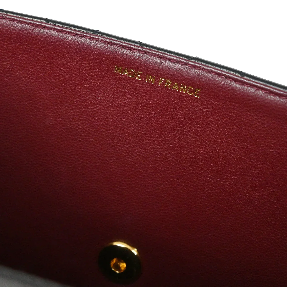 Chanel Black Lambskin Straight Flap Shoulder Bag - Image 9