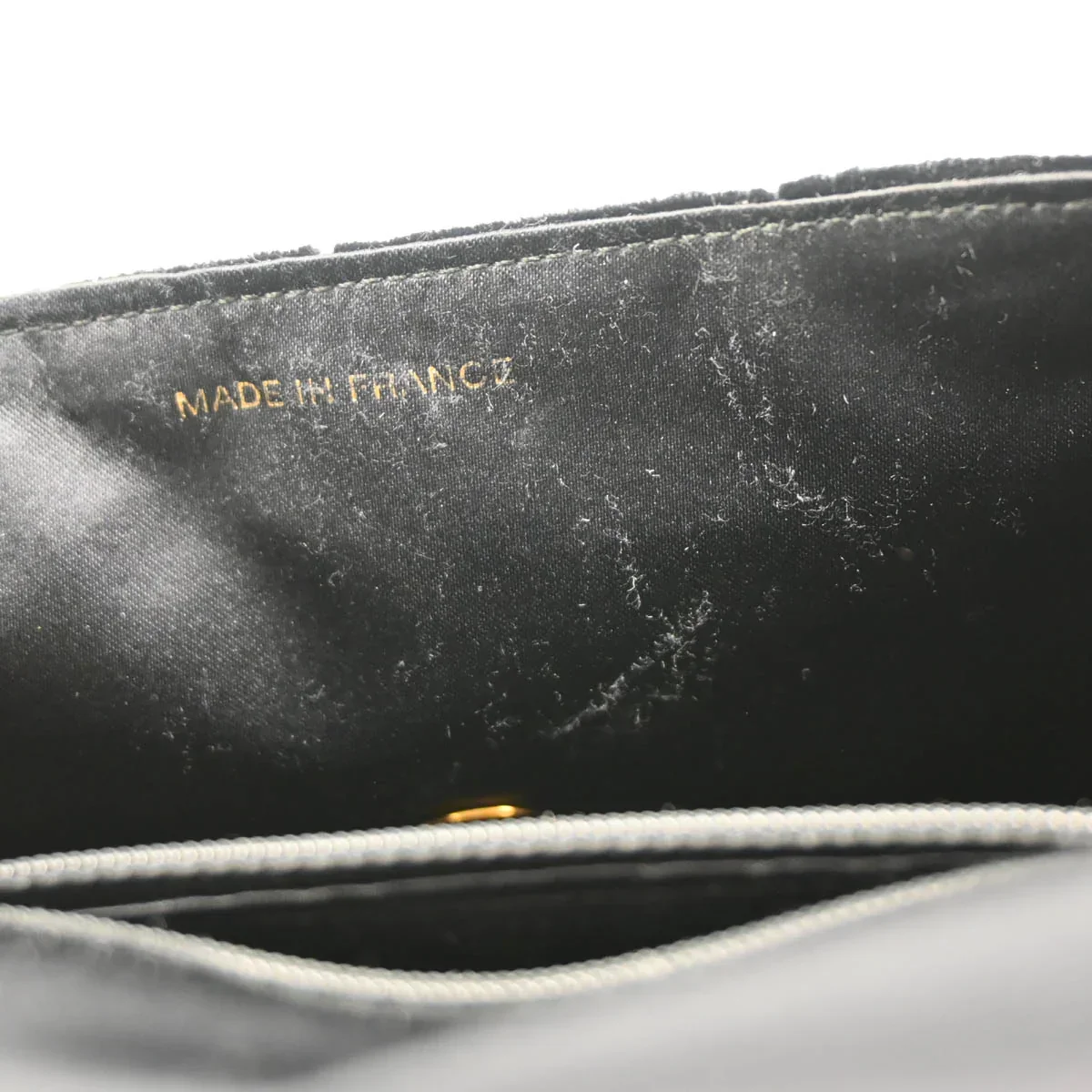 Chanel 1996-1997 Black Velvet Handbag - Image 10