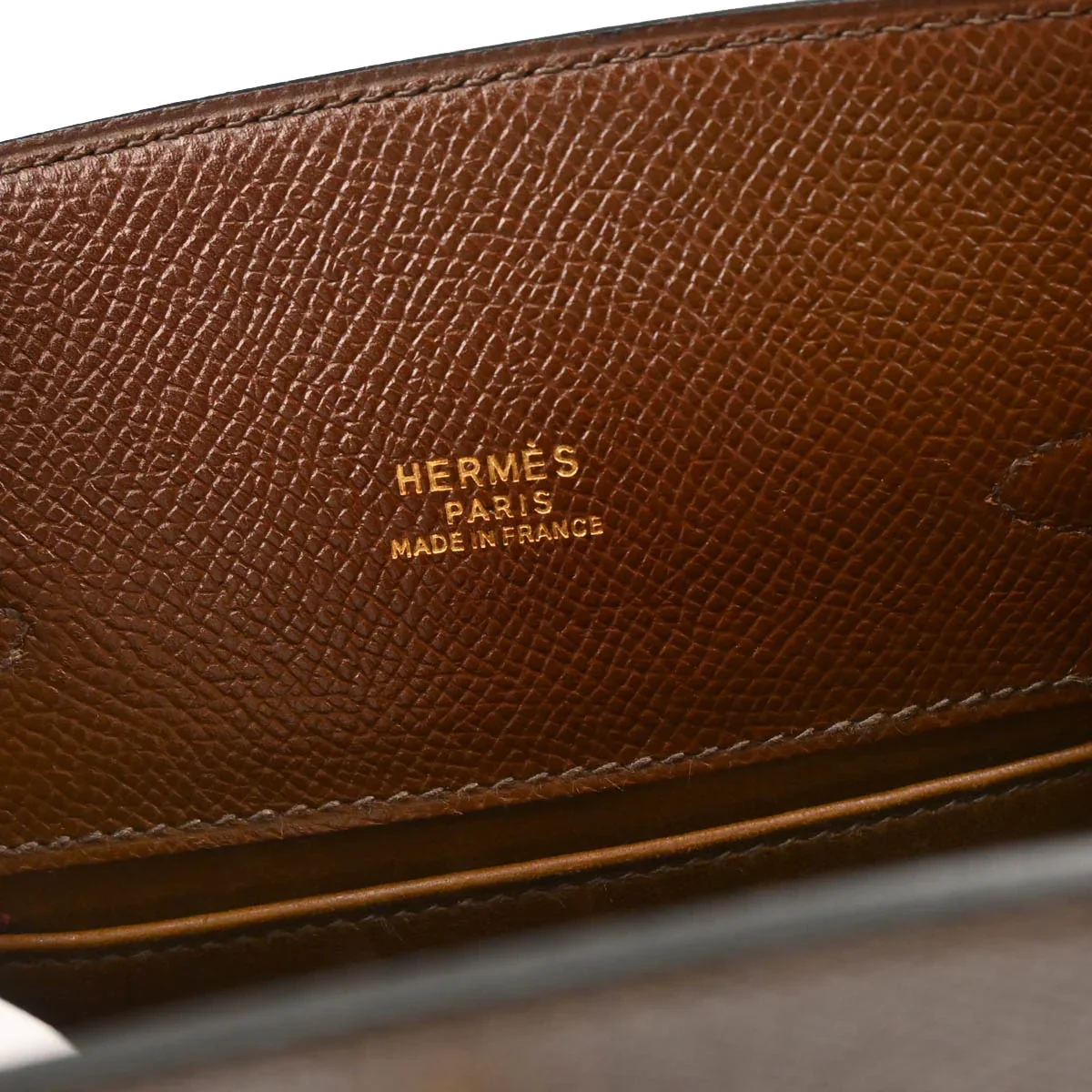 Hermes 1989 Marron Fonce Courchevel Kelly Sport PM Shoulder Bag - Image 8
