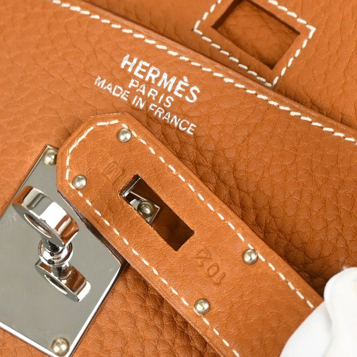 Hermes 2009 Gold Togo Birkin 50 Handbag - Image 10