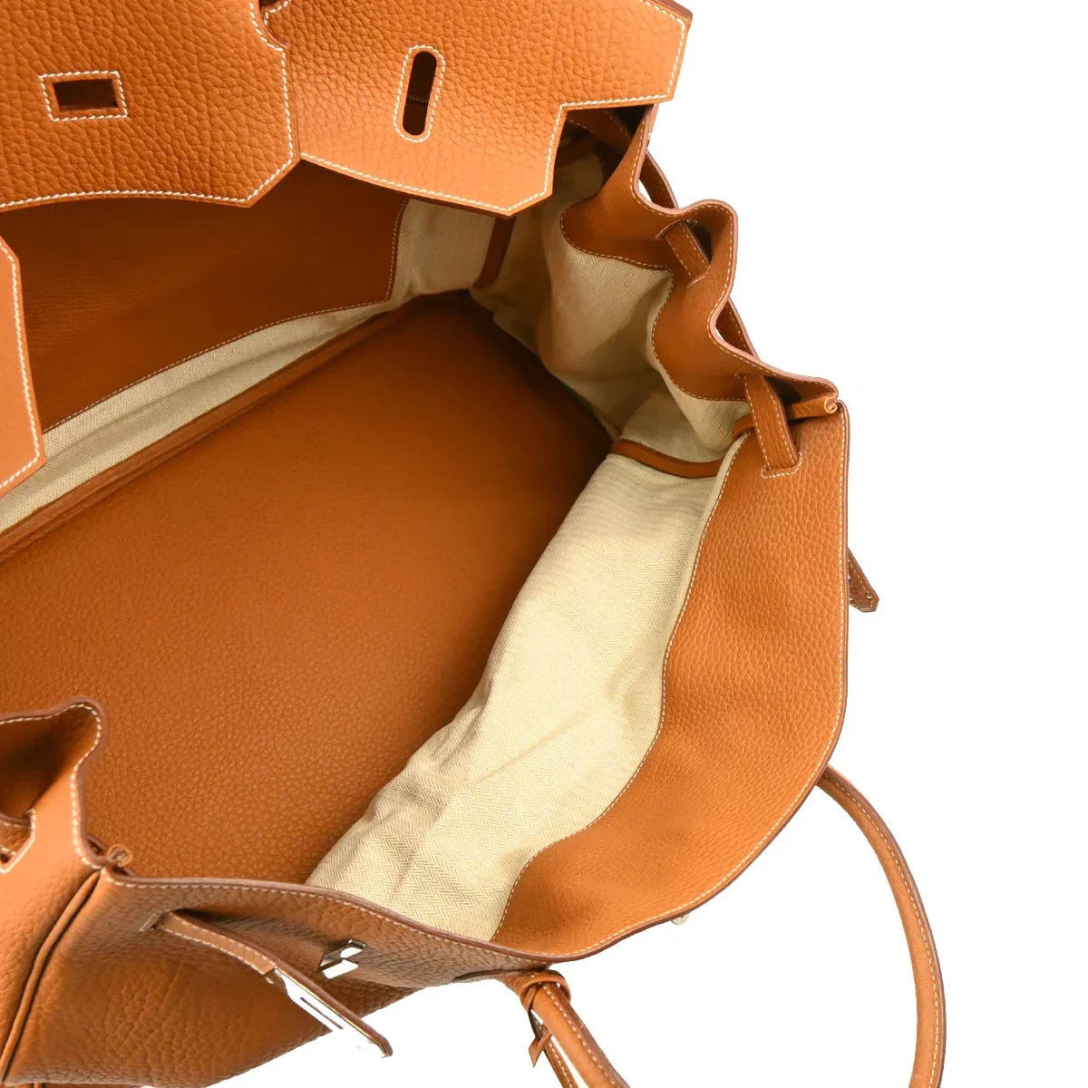 Hermes 2009 Gold Togo Birkin 50 Handbag - Image 4