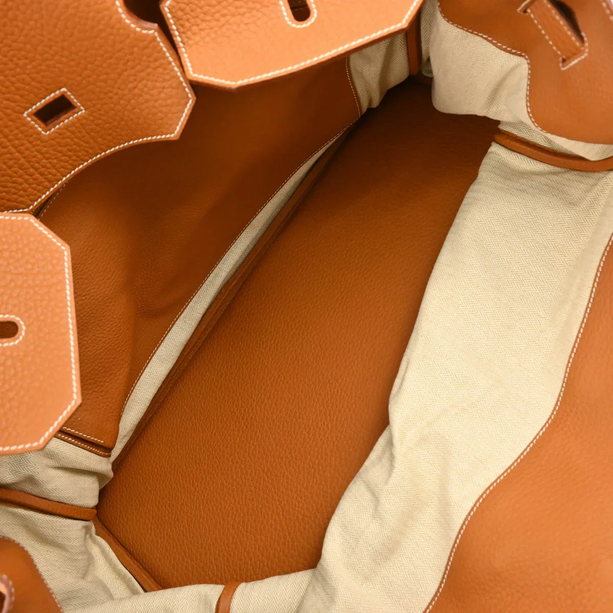 Hermes 2009 Gold Togo Birkin 50 Handbag - Image 9