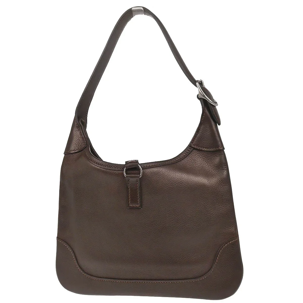 Hermes 2005 Chocolat Evercalf Trim 24 Handbag - Image 2