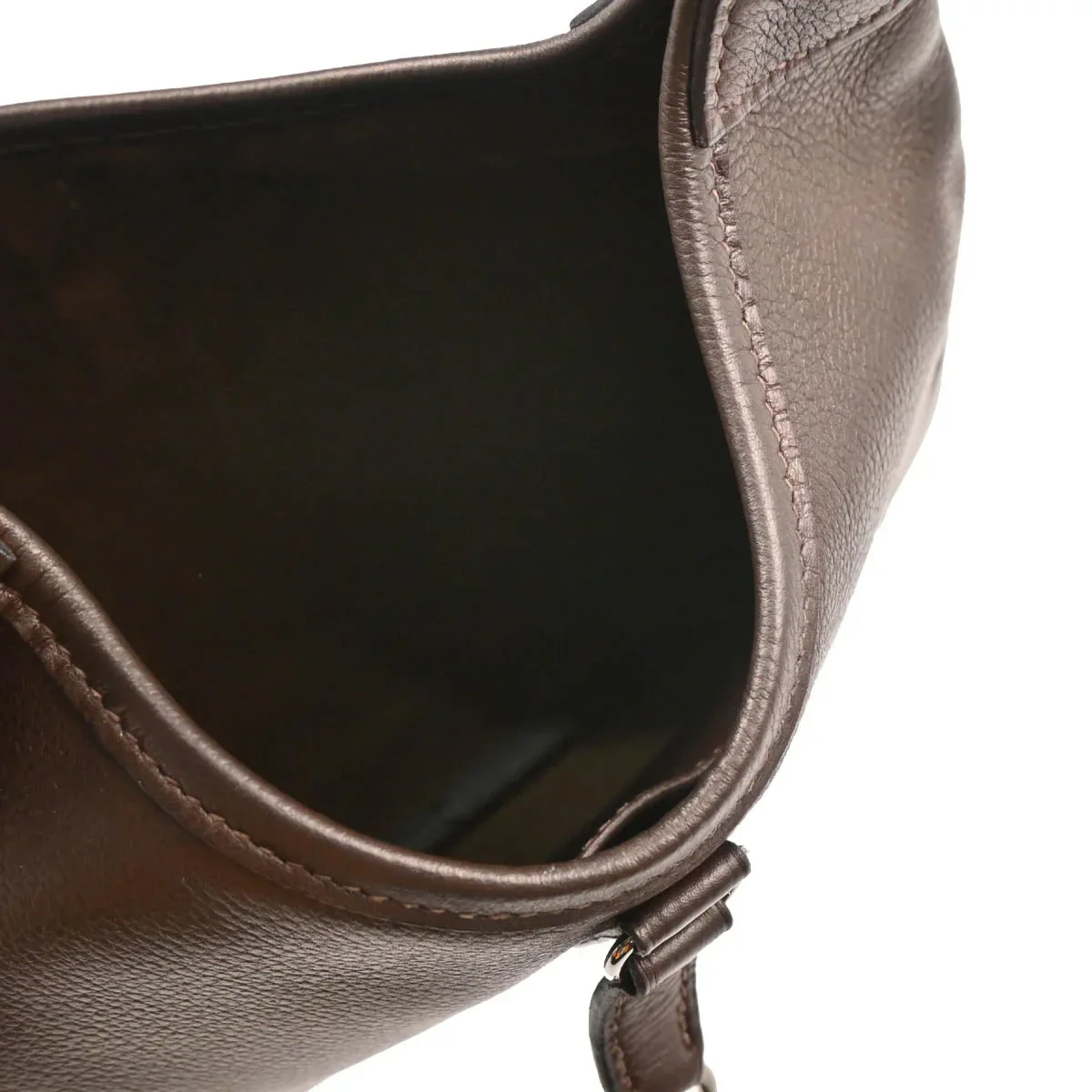 Hermes 2005 Chocolat Evercalf Trim 24 Handbag - Image 4