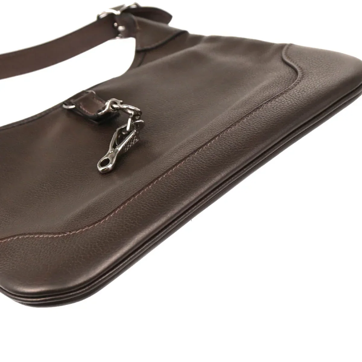 Hermes 2005 Chocolat Evercalf Trim 24 Handbag - Image 5