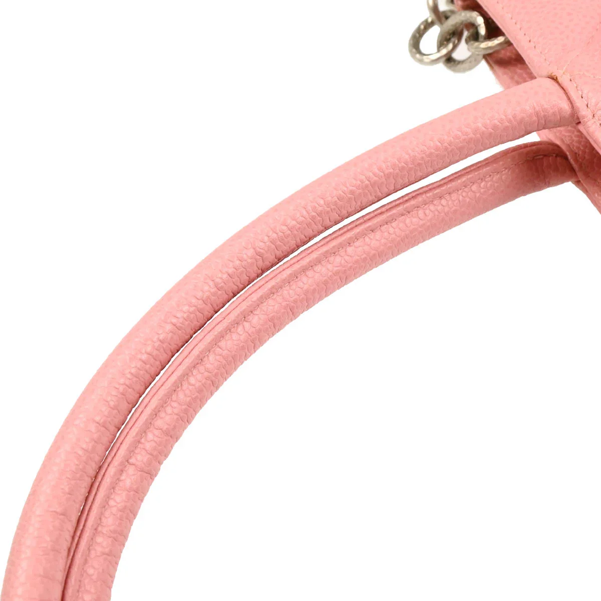 Chanel 2003-2004 Pink Caviar Medallion Tote Handbag - Image 7