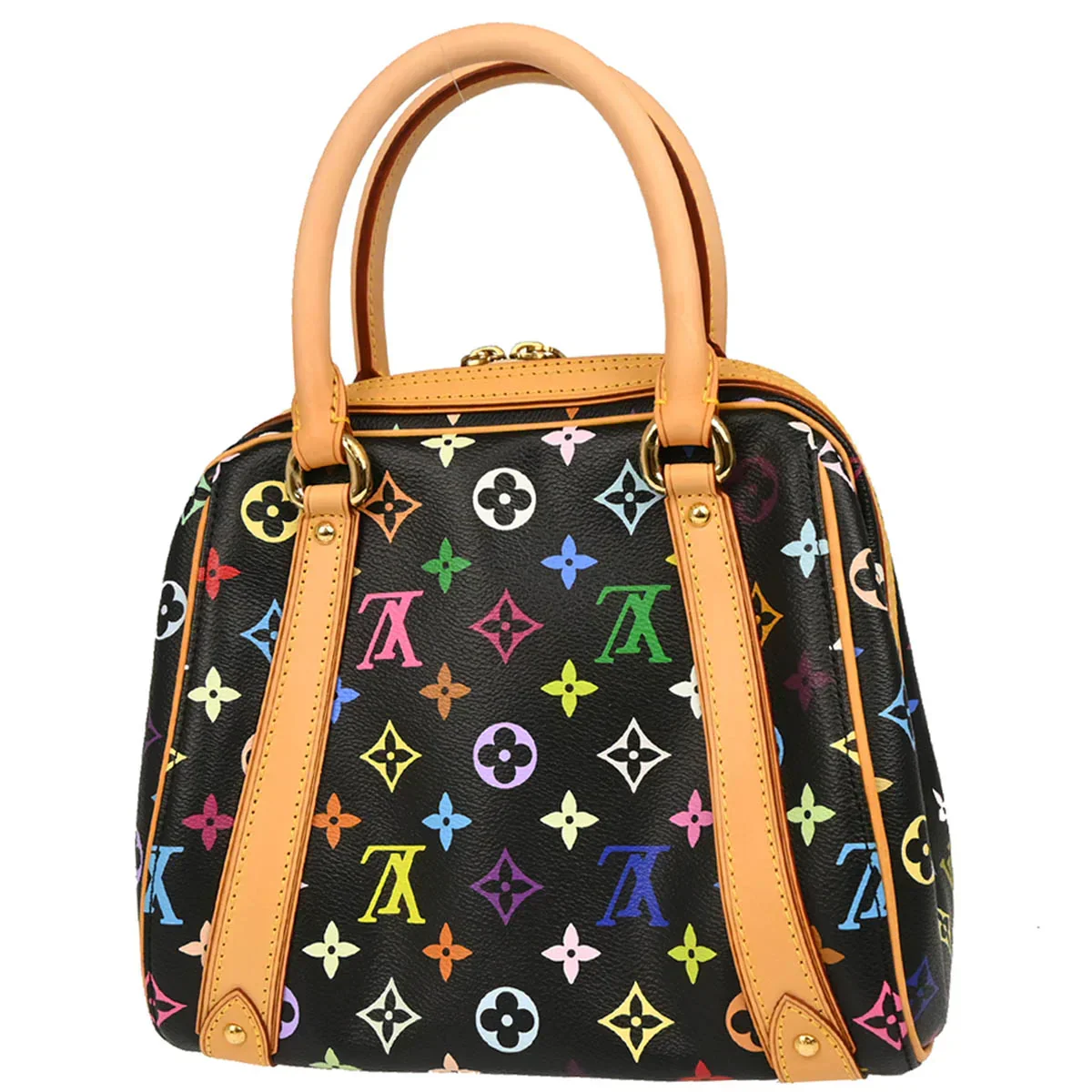 Louis Vuitton Black Monogram Multicolor Priscilla Handbag M40097 - Image 2