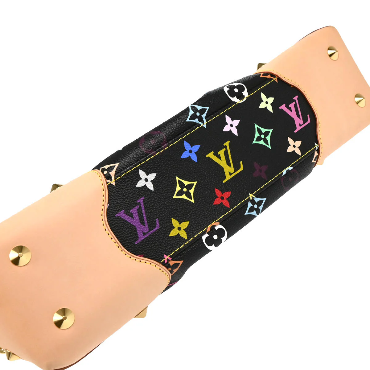 Louis Vuitton 2010 Black Multicolor Judy MM 2way Shoulder Handbag M40256 - Image 5