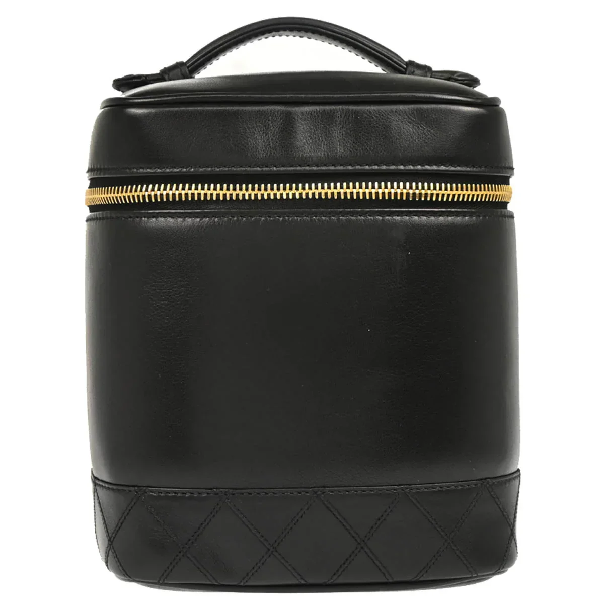 Chanel 1996-1997 Black Lambskin Vanity Handbag