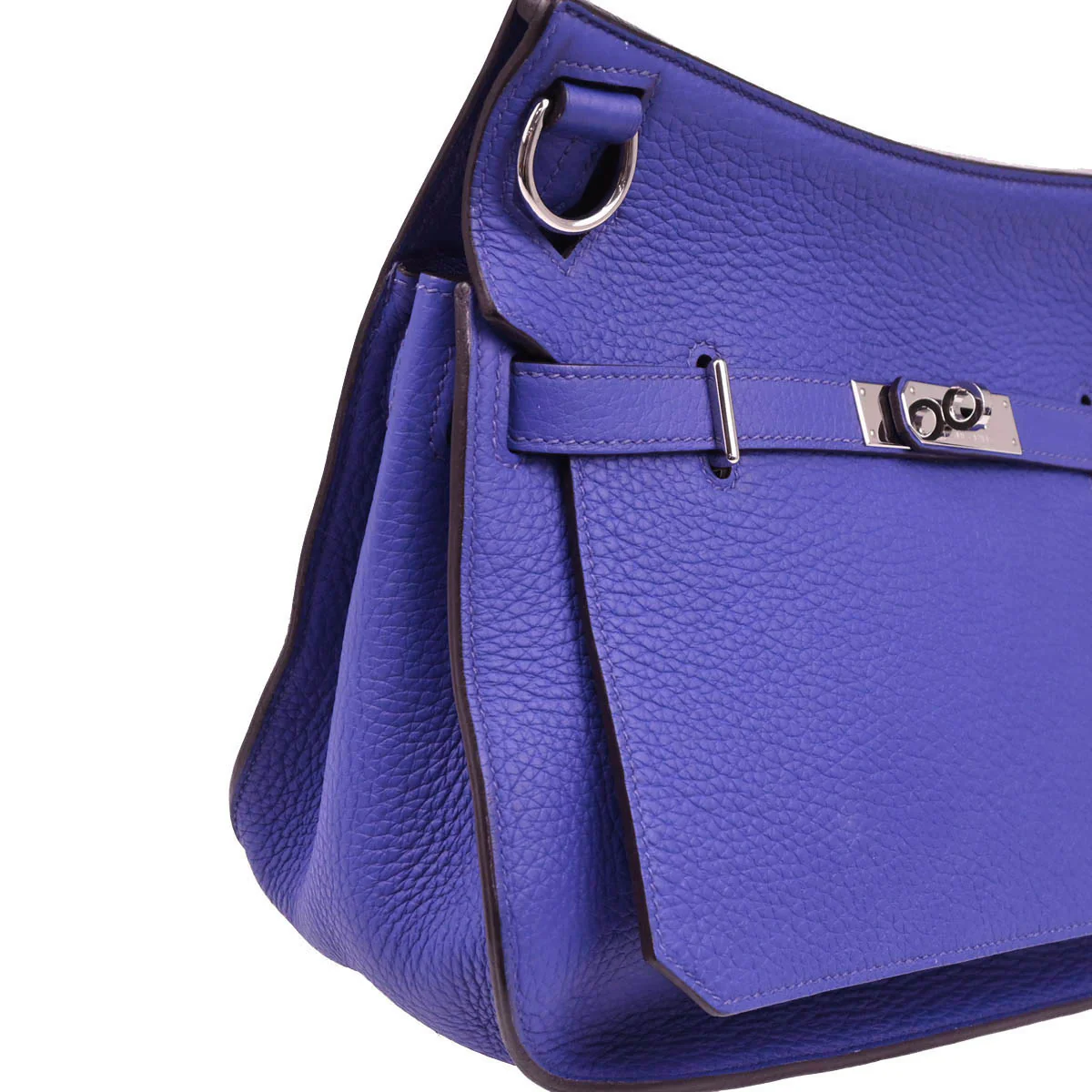 Hermes 2012 Blue Electric Taurillon Clemence Jypsiere 28 Shoulder Bag - Image 3