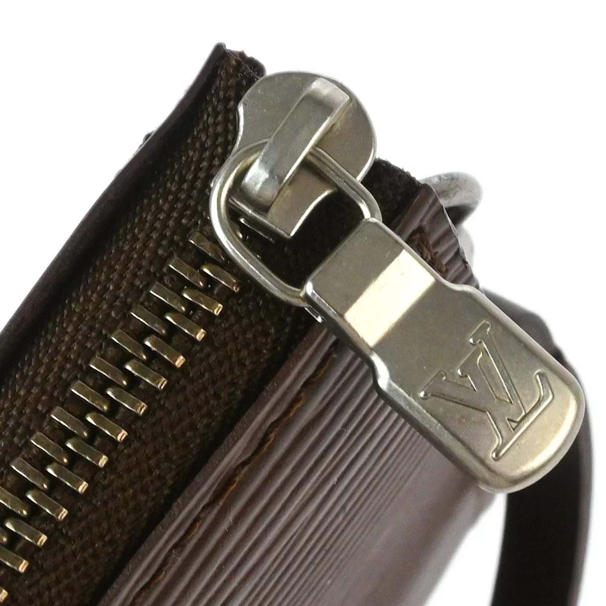 Louis Vuitton 2001 Brown Epi Pochette Accessoires 24 Handbag M5294D - Image 5