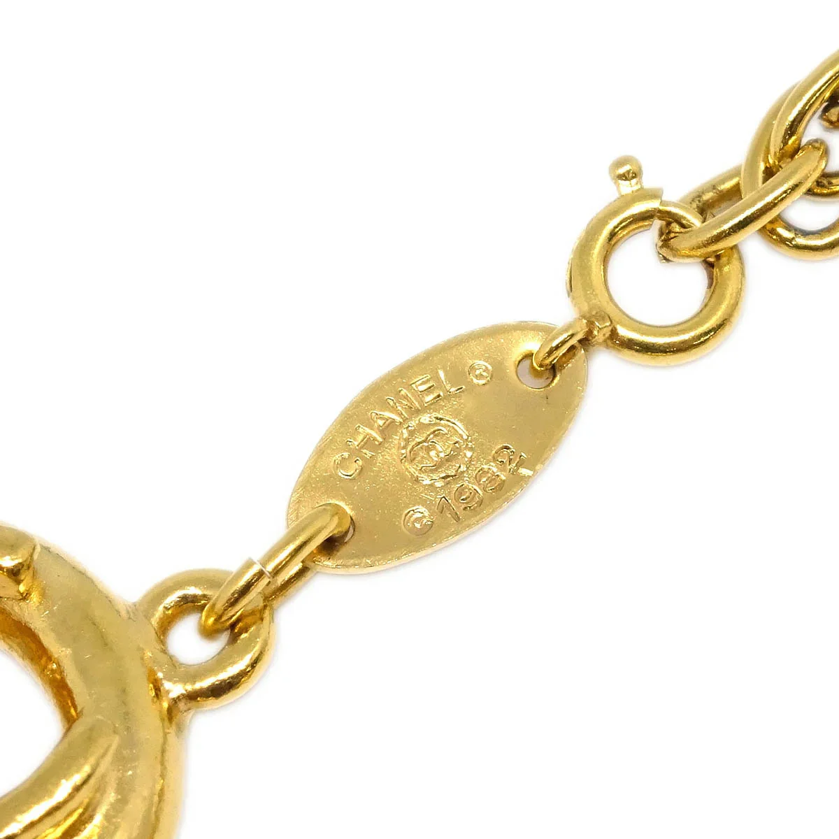 Chanel CC Bracelet Gold 1982 - Image 4