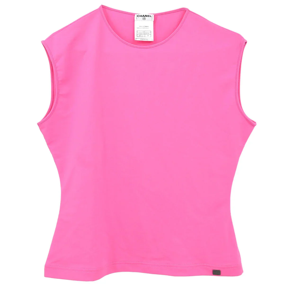 Chanel 2000 Sleeveless Tank Top Pink #44