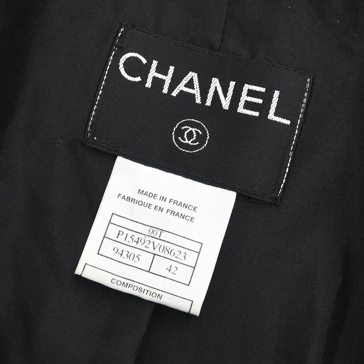 Chanel 2000 Double Breasted Jacket Black #42 - Image 9