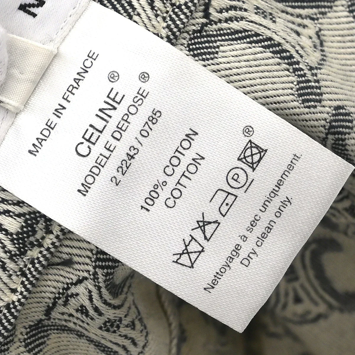 Celine Skirt Macadam Denim Gray #42 - Image 10