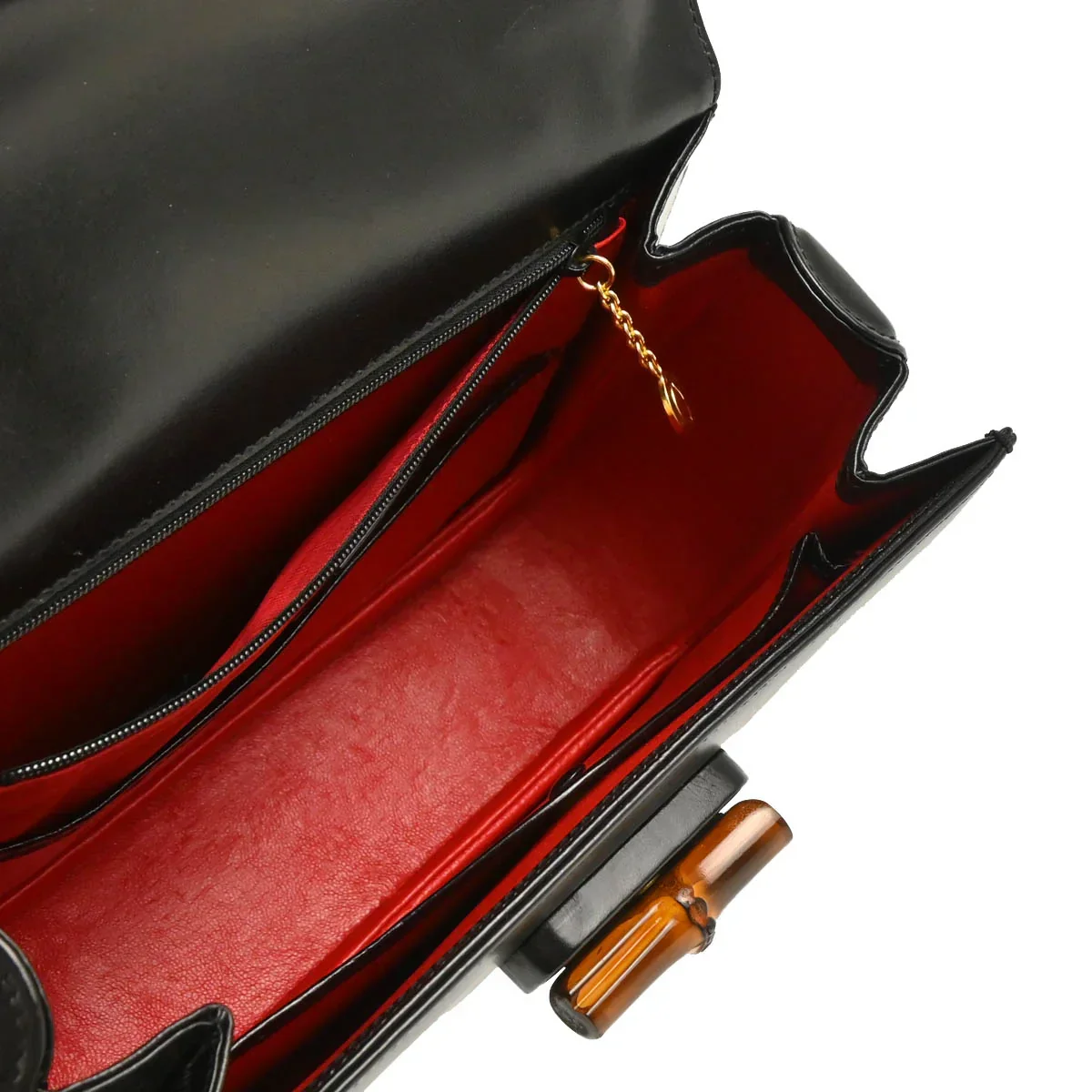 Gucci Black Bamboo 2way Shoulder Handbag - Image 3