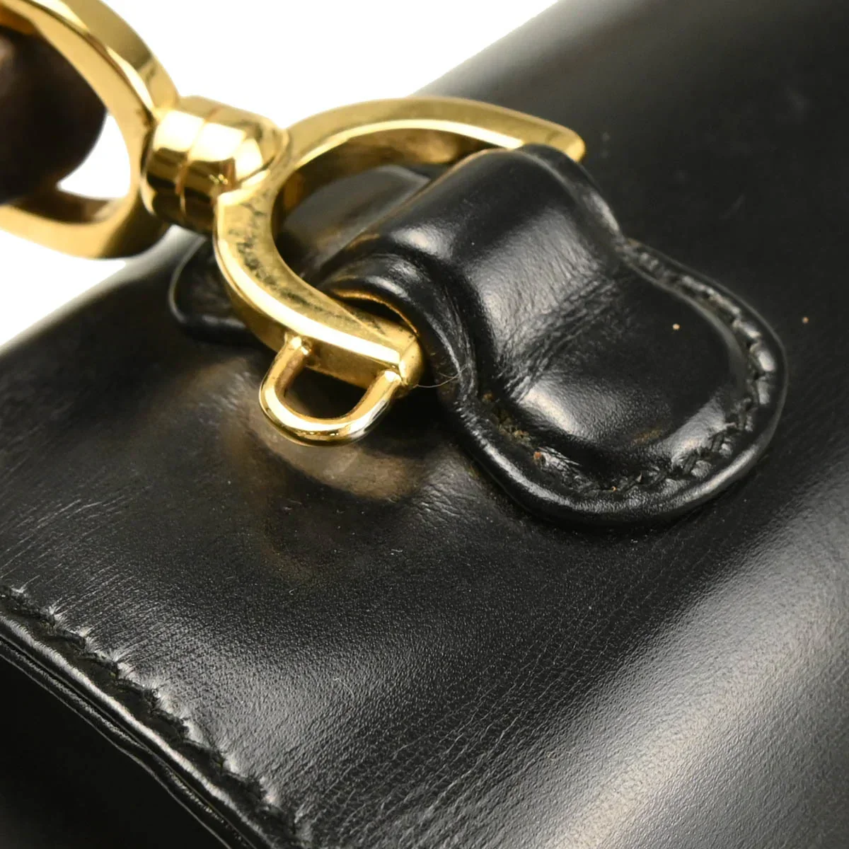 Gucci Black Bamboo 2way Shoulder Handbag - Image 6