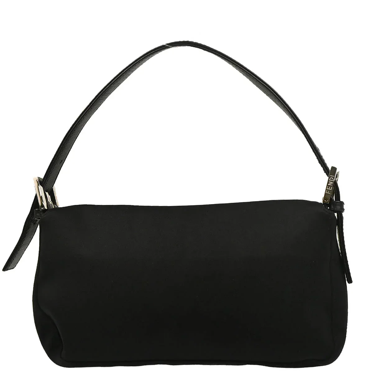 Fendi 2009 Black Jersey Baguette Handbag - Image 2
